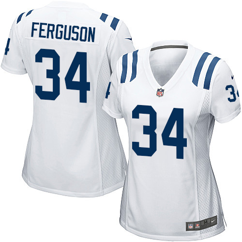 Women's Game Josh Ferguson Nike Jersey White Road - #34 NFL Indianapolis Colts